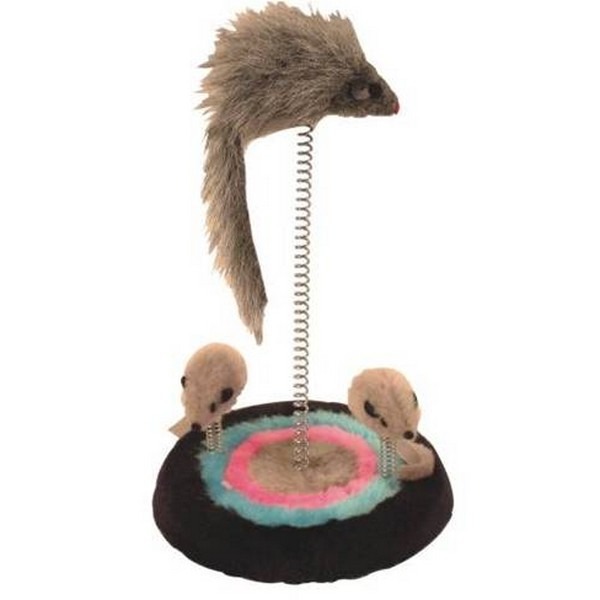 Παιχνίδι Γάτας Με 3 Ποντικάκια Και Ελατήρια