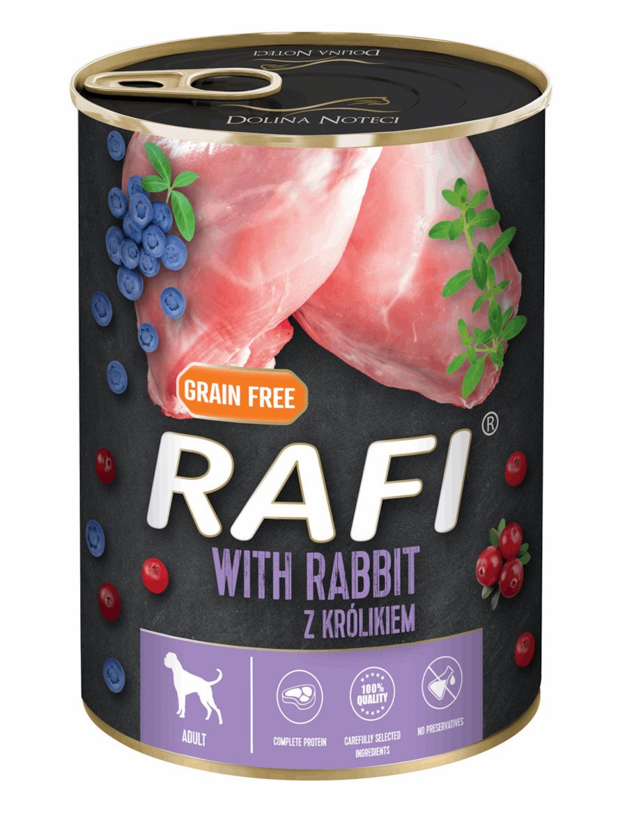 Rafi Υγρή Τροφή με Κουνέλι 400gr